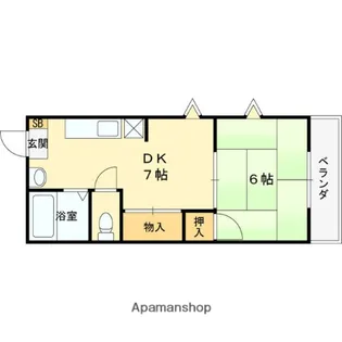 ベルハイム諏訪A【1階】の間取り