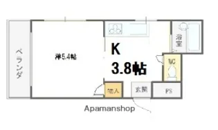 シャルマン新喜多【5階】の間取り