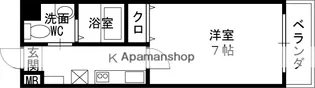 バルーンフラワー諏訪【6階】の間取り