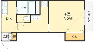 今津パークハイツB棟【202号室】の間取り