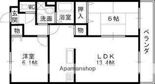 メゾン・ド・フルール【202号室】の間取り