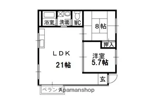 福ビル2【2F号室】の間取り