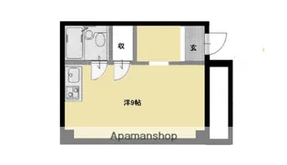 メゾン深野【1-F号室】の間取り