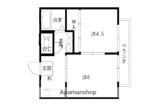 ビレッジ沢瀉【1階】の間取り