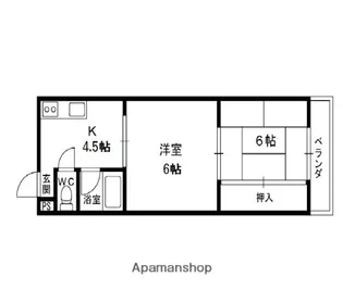 ルーベデンス【208号室】の間取り