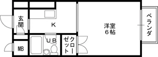 兵庫県西宮市甲東園2丁目【アパート】の間取り