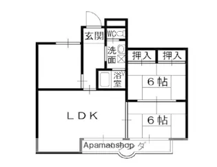 サニーコート【401号室】の間取り