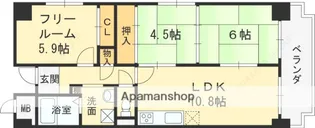 デイグラン鶴見EAST【803号室】の間取り