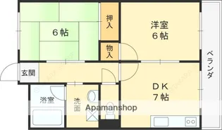コーポ・ラ・ベリエール【2階】の間取り