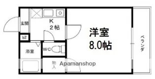 グリーンフィールド【4階】の間取り