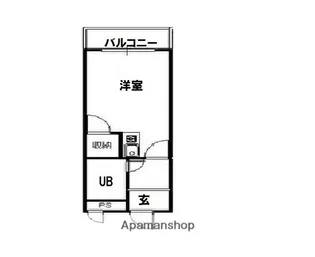 1Kの間取り画像