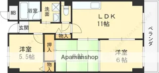 エスポワール仙寿【3階】の間取り