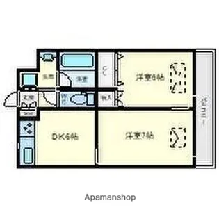 大阪府大阪市淀川区宮原2丁目【マンション】の間取り