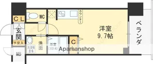 大阪府大阪市北区豊崎5丁目【マンション】の間取り
