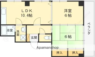 ヴェルドミール【803号室】の間取り