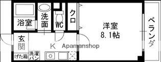 ピュアライズ諏訪【202号室】の間取り