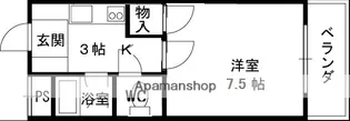 グランド・パレスジュイレー【2階】の間取り