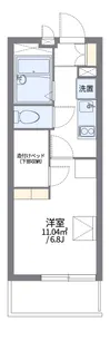 レオパレスプルーム淀川【201号室】の間取り