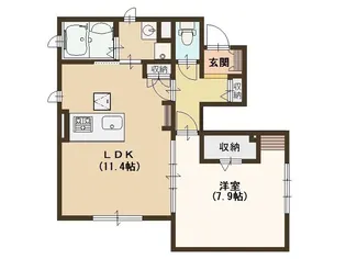 サンルイス高井田【102号室号室】の間取り