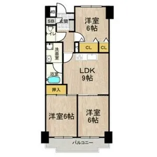シャトー・レイクルイーズ【3階】の間取り