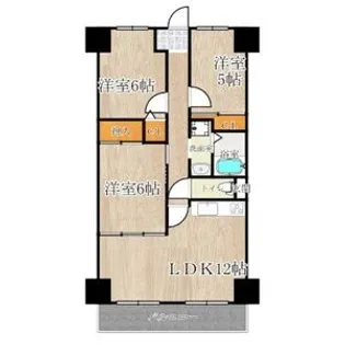 サンファースト京橋【7階】の間取り