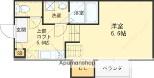 クレール鶴見【103号室】の間取り