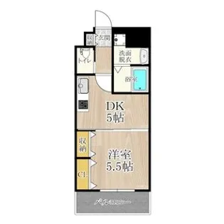 CITY SPIRE鶴見(セントアミー鶴見)【6階】の間取り