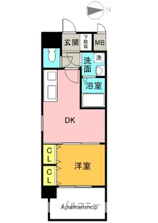 スプランディッド放出【8階】の間取り