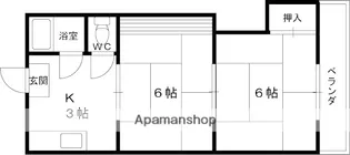 パインリーフ鶴見【307号室】の間取り