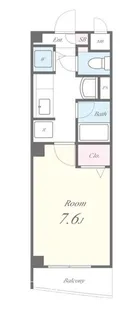 クレール鶴見【4階】の間取り