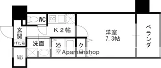 大阪府大阪市城東区中央2丁目【マンション】の間取り