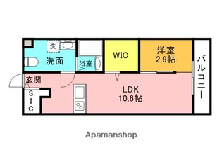 ラージヒル鶴見緑地【2階】の間取り
