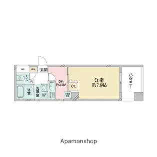 CASSIA住道【8階】の間取り