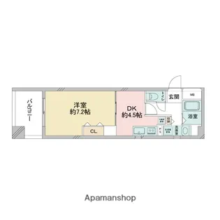 CASSIA住道【3階】の間取り