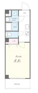 KSロイヤル大阪城【6階】の間取り