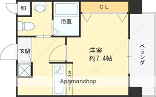 ヴァンクール城東【6階】の間取り