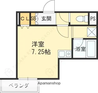 緑橋大発マンション【4階】の間取り