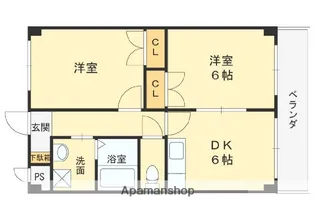 M’プラザ城東六番館【9階】の間取り