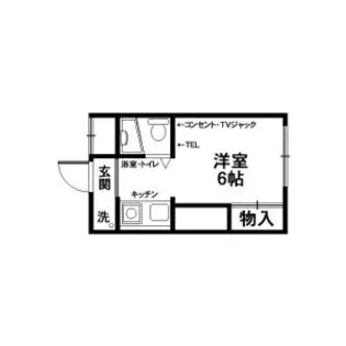 ハースサイド中垣内【1階】の間取り