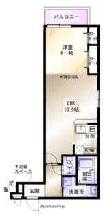 フジパレス三住町A棟【0105号室】の間取り