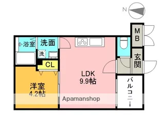 MARK VILLA 放出【2階】の間取り