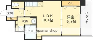 スプランディッド京橋EAST【9階】の間取り