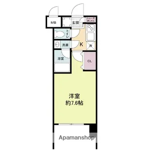 1Kの間取り画像
