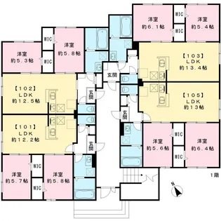 ルナメゾン【1階】の間取り