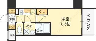 GRAN BRIDGE DEMPO【5階】の間取り