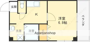 ヴィラナリー放出【7階】の間取り