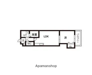 GMヒルズ今津北B棟【2階】の間取り