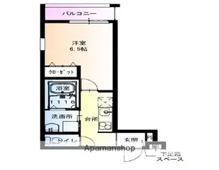 フジパレス今津中Ⅲ番館【1階】の間取り