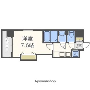 大阪府大阪市東成区中本4丁目【マンション】の間取り