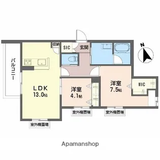 シャーメゾン鴫野東三【3階】の間取り